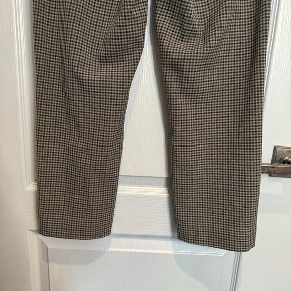 Aritzia Sunday Best Freshman Check Pant Size 4  Gray High Rise Straight Academia - Picture 6 of 14